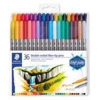 ESTUCHE DE PLÁSTICO CON 36 ROTULADORES, COLORES SURTIDOS STAEDTLER 3200 TB36 (Espera 4 dias)